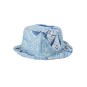 cappello mare in cotone fantasia turchese