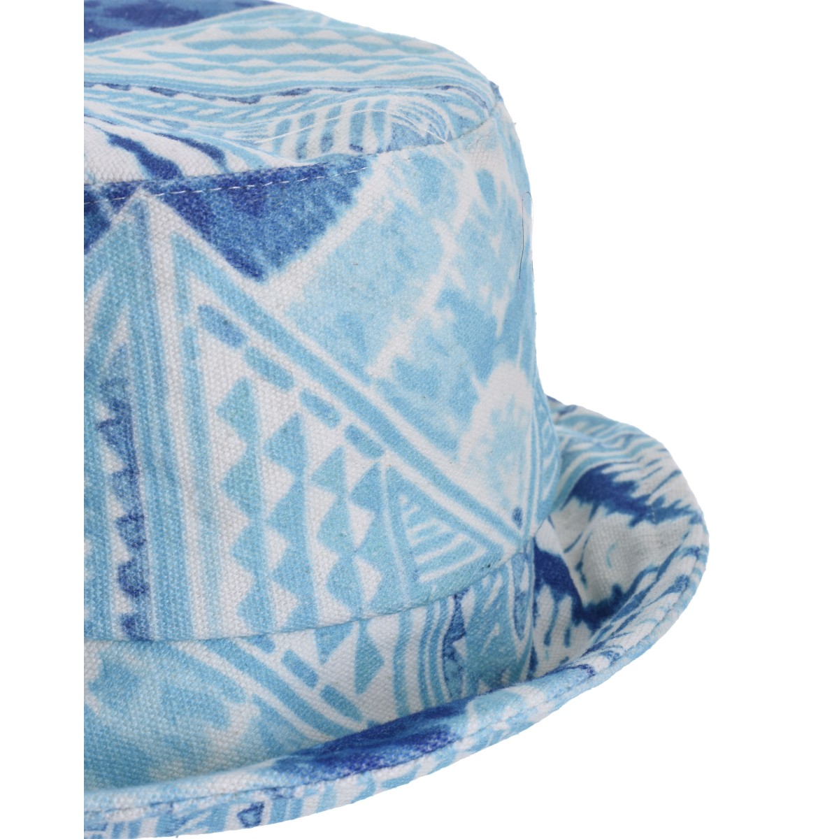 cappello mare in cotone fantasia turchese