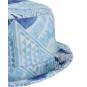 cappello mare in cotone fantasia turchese