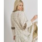 Abito-Kaftano con Pizzo-Beige-One Size