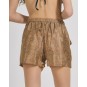 Short Colore Arancio con disegni ( 28%Seta 72%Crepe)